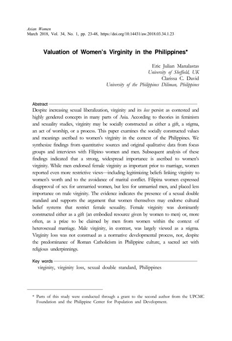 pinay virgen com|Valuation of Women’s Virginity in the Philippines .